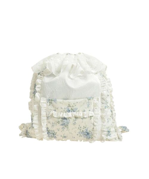 merry jenny（メリージェニー）の「floralレースナップサック（バックパック/リュック・レディース・ブルー/イエロー・FREE）」の22枚目の写真