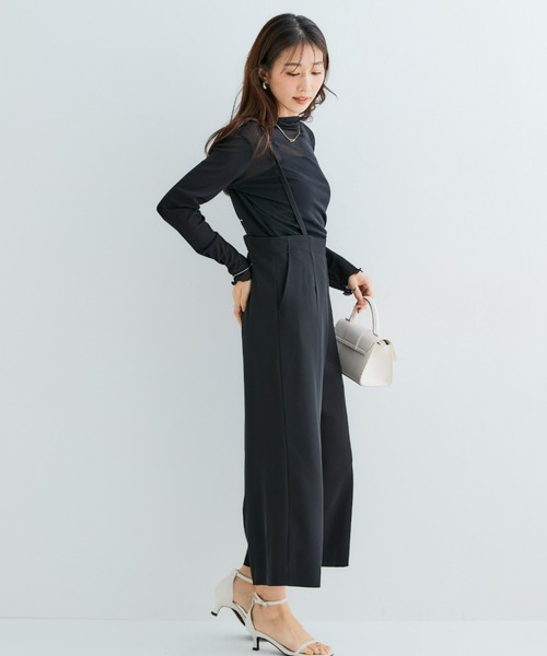 ワイズ黒いサロペット Y's（ワイズ）オールインワン/サロペット 黒 サイズ:3(M位