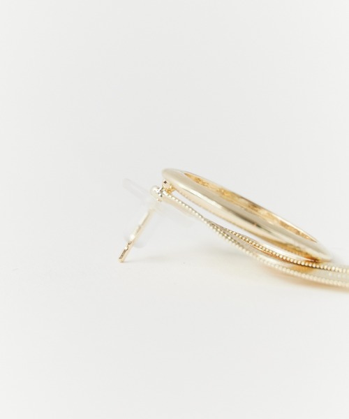 ROOPTOKYO(ループトウキョウ)の「CHI SELECT/カイセレクト ロング サークル デザイン ピアス 両耳用 chi-pierce-00694 N 秋物 秋服 2026年秋冬(ピアス(両耳用)・レディース・ゴールド/シルバー・FREE)」の3枚目の写真