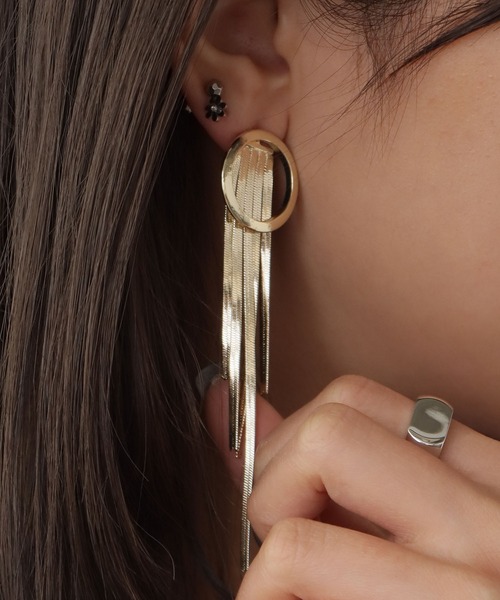 ROOPTOKYO(ループトウキョウ)の「CHI SELECT/カイセレクト ロング サークル デザイン ピアス 両耳用 chi-pierce-00694 N 秋物 秋服 2026年秋冬(ピアス(両耳用)・レディース・ゴールド/シルバー・FREE)」の10枚目の写真