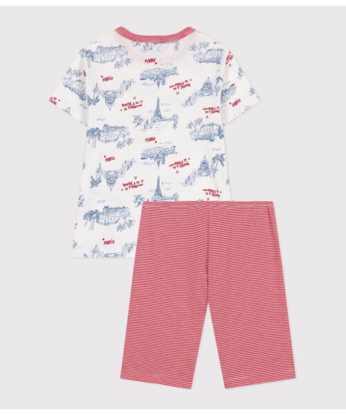 プチバトー PETIT BATEAU パジャマ　S相当　メンズ　レディース 楽天市場】プリント長袖パジャマ PETIT BATEAU プチバトー