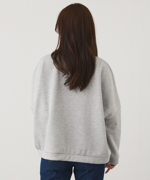 Jayro(ジャイロ)の「ロゴプリントスウェット(Tシャツ/カットソー・レディース・ライトグレー/ブラック/グレー/ピンク・FREE)」の8枚目の写真