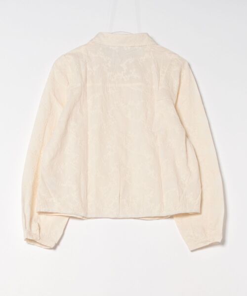 aimoha(アイモハ)の「花柄フロントカットシャツブラウス(シャツ/ブラウス・レディース・ホワイト/ライトベージュ・FREE)」の3枚目の写真