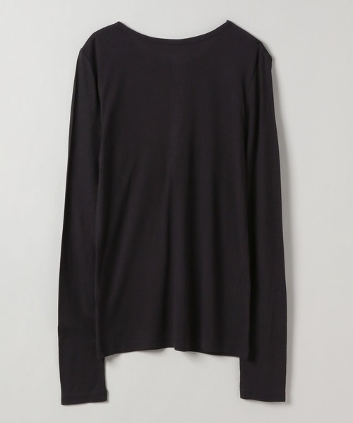 JEANASIS(ジーナシス)の「セミシアーリブヘンリー LS/326122(Tシャツ/カットソー・レディース・ホワイト/ピンク/ブラック/グレー・FREE)」の13枚目の写真