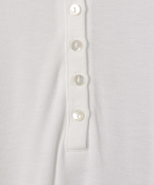 JEANASIS(ジーナシス)の「セミシアーリブヘンリー LS/326122(Tシャツ/カットソー・レディース・ホワイト/ピンク/ブラック/グレー・FREE)」の21枚目の写真