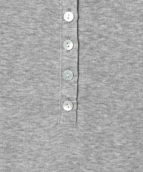 JEANASIS(ジーナシス)の「セミシアーリブヘンリー LS/326122(Tシャツ/カットソー・レディース・ホワイト/ピンク/ブラック/グレー・FREE)」の10枚目の写真