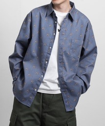 ZIP FIVE（ジップファイブ）の「【CORISCO】 TCツイル アニマル プリント 総柄 レギュラー シャツ / 長袖 / 猫（シャツ/ブラウス）」