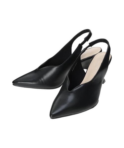 Lugnoncure(ルノンキュール)の「バックスリングポインテッドパンプス《2025spring catalog item》(パンプス・レディース・オフホワイト/ブラック・L/M)」の6枚目の写真