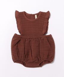Quincy Mae（クインシーメイ）の「【Quincy Mae】RUFFLE BUBBLE ROMPER || PLUM（その他ベビー用品）」