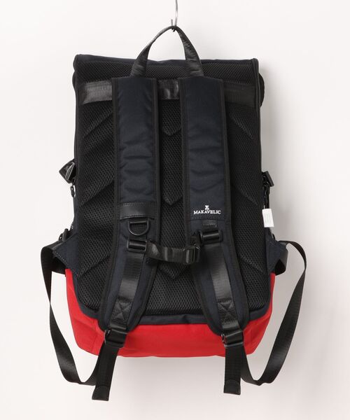 MAKAVELIC(マキャベリック)の「【RS】【MAKAVELIC】DOUBLE LINE3 BACKPAC(バックパック/リュック・メンズ・ネイビー・FREE)」の2枚目の写真
