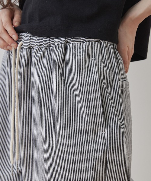 Unblend（アンブレンド）の「【Unblend】ストライプ ルーズ イージーパンツ（その他パンツ・レディース・ネイビー/ブラック・M/S）」の20枚目の写真