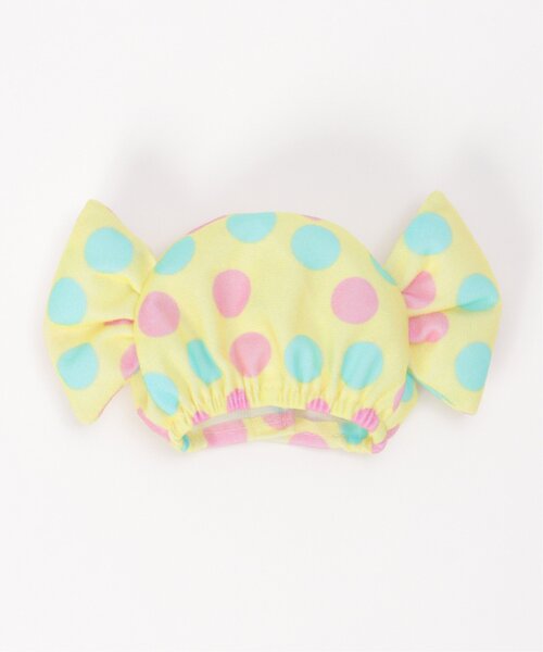 LBC（エルビーシー）の「PLUFFY かぶりもの キャンディ（クッション/クッションカバー・レディース・イエロー・FREE）」の2枚目の写真