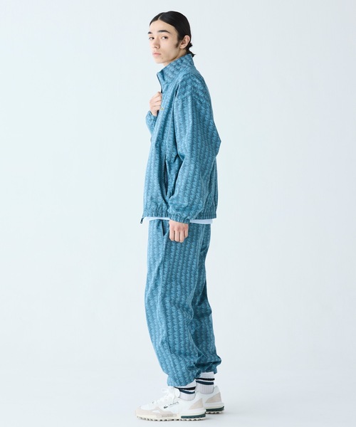 龍LACOSTE トラックパンツ値下げ可能 ダブルフェイス鹿の子地ワイドトラックパンツ XF0767 - ラコステ