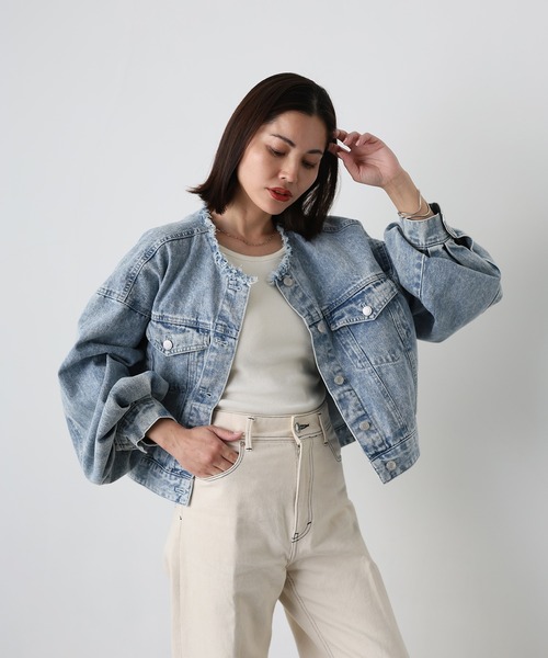 Vin ☆新品☆ ボリュームスリーブデニムジャケット Vin｜ボリュームスリーブデニムジャケット | Rakuten Fashion