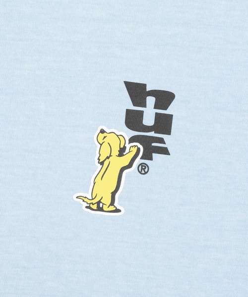 HUF（ハフ）の「STICKER TEE / HUF ハフ プリント Tシャツ 半袖（Tシャツ/カットソー・メンズ・ブラック/ホワイト/ライトブルー・LARGE/MEDIUM/X-SMALL/SMALL/XX-LARGE/X-LARGE）」の15枚目の写真