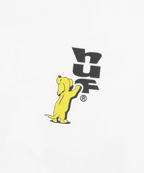 HUF（ハフ）の「STICKER TEE / HUF ハフ プリント Tシャツ 半袖（Tシャツ/カットソー・メンズ・ブラック/ホワイト/ライトブルー・LARGE/MEDIUM/X-SMALL/SMALL/XX-LARGE/X-LARGE）」の9枚目の写真