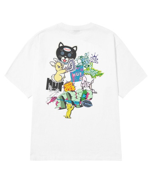 HUF : プリント半袖Tシャツ HUF tシャツ REGIONAL WASHED TEE / ハフ 半袖 Tシャツ プリント