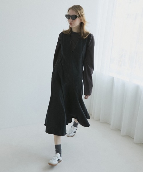 オゾンウォッシュジャージードレス / Ozone Wash Jersey Dress