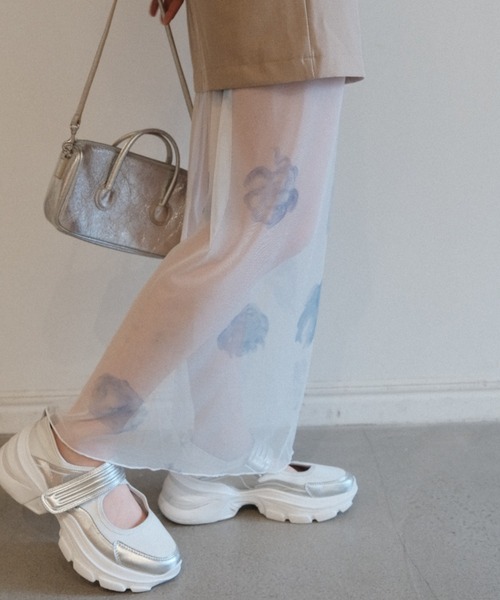 HONEY MI HONEY（ハニーミーハニー）の「rose pattern tulle skirt（スカート・レディース・グレー系その他/ベージュ/ブラック・FREE）」の10枚目の写真