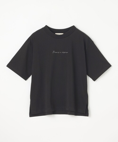 ANY(エニィ)の「オーガビッツ刺繍ロゴTシャツ(Tシャツ/カットソー・レディース・ホワイト系/グレー系/ブラック系・4)」の11枚目の写真