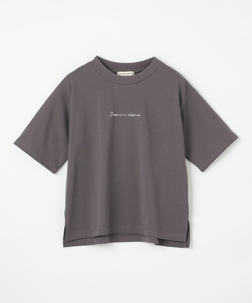 ANY(エニィ)の「オーガビッツ刺繍ロゴTシャツ(Tシャツ/カットソー・レディース・ホワイト系/グレー系/ブラック系・4)」の13枚目の写真