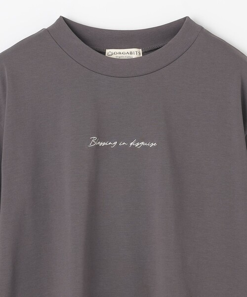 ANY(エニィ)の「オーガビッツ刺繍ロゴTシャツ(Tシャツ/カットソー・レディース・ホワイト系/グレー系/ブラック系・4)」の15枚目の写真