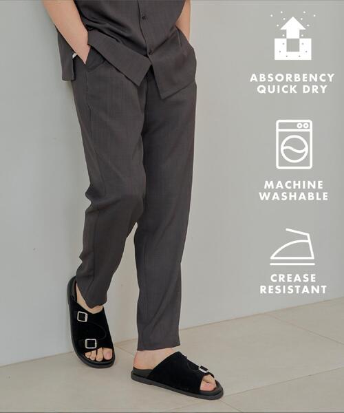 THE SHOP TK （ザ ショップ ティーケー ）の「ドライポリイージーパンツ セットアップ可/吸水速乾/軽量（その他パンツ・メンズ・ライトグレー/グリーン系/チャコールグレー/ブルー/ブラック・01/02/03/04）」の9枚目の写真