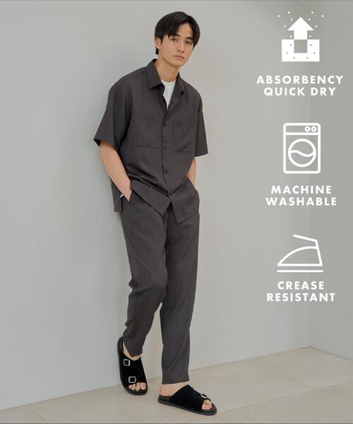 THE SHOP TK （ザ ショップ ティーケー ）の「ドライポリイージーパンツ セットアップ可/吸水速乾/軽量（その他パンツ・メンズ・ライトグレー/グリーン系/チャコールグレー/ブルー/ブラック・01/02/03/04）」の20枚目の写真