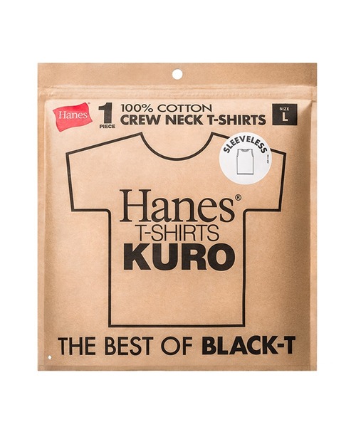 HANES（ヘインズ）の「【Hanes】KURO　スリーブレスTシャツ　HM3-B202（Tシャツ/カットソー・レディース・ブラック・S/M/L/XL）」の2枚目の写真