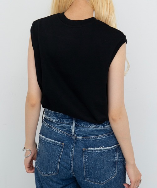 HANES（ヘインズ）の「【Hanes】KURO　スリーブレスTシャツ　HM3-B202（Tシャツ/カットソー・レディース・ブラック・S/M/L/XL）」の7枚目の写真