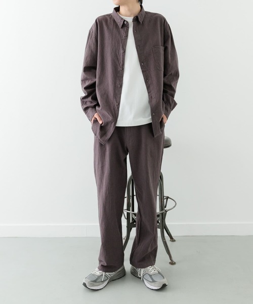 ITEMS URBANRESEARCH（アイテムズ アーバンリサーチ）の「『セットアップ対応』天然素材リネンコットンウエストイージーパンツ（その他パンツ・メンズ・ブラウン/アイボリー/チャコールグレー・MEDIUM/LARGE/X-LARGE）」の13枚目の写真