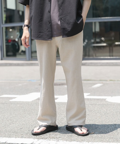 ITEMS URBANRESEARCH（アイテムズ アーバンリサーチ）の「『セットアップ対応』天然素材リネンコットンウエストイージーパンツ（その他パンツ・メンズ・ブラウン/アイボリー/チャコールグレー・MEDIUM/LARGE/X-LARGE）」の15枚目の写真