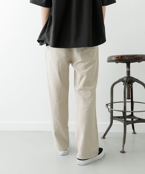 ITEMS URBANRESEARCH（アイテムズ アーバンリサーチ）の「『セットアップ対応』天然素材リネンコットンウエストイージーパンツ（その他パンツ・メンズ・ブラウン/アイボリー/チャコールグレー・MEDIUM/LARGE/X-LARGE）」の21枚目の写真