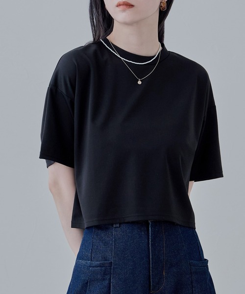 シルケットクロップドTシャツ（Tシャツ/カットソー）｜etoll