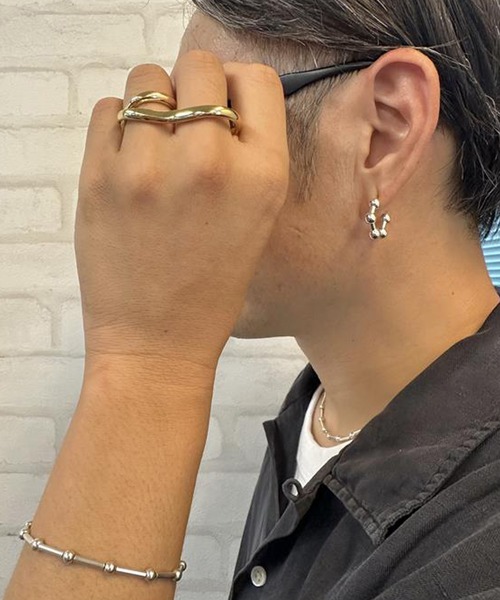 LAMBDA(ラムダ)の「GD ダブルフィンガーリング(リング・メンズ・ゴールド系その他・#9/#11/#13/#15)」の5枚目の写真
