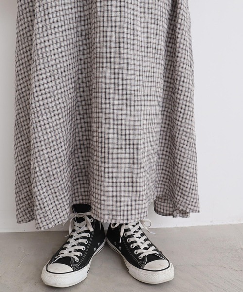 l'atelier du savon 麻のしぼるリボン つりパンツ