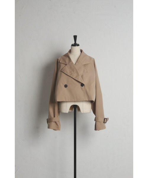 &. NOSTALGIA(アンドドットノスタルジア)の「【ZOZO限定】ショート丈トレンチコート(トレンチコート・レディース・ベージュ・M)」の13枚目の写真