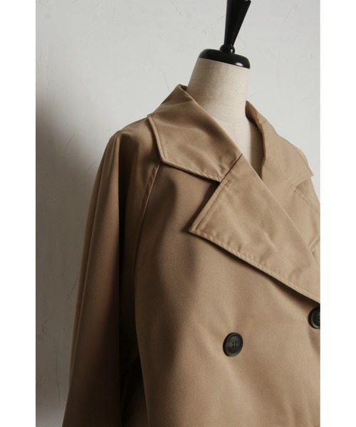 &. NOSTALGIA(アンドドットノスタルジア)の「【ZOZO限定】ショート丈トレンチコート(トレンチコート・レディース・ベージュ・M)」の18枚目の写真