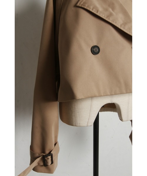 &. NOSTALGIA(アンドドットノスタルジア)の「【ZOZO限定】ショート丈トレンチコート(トレンチコート・レディース・ベージュ・M)」の19枚目の写真