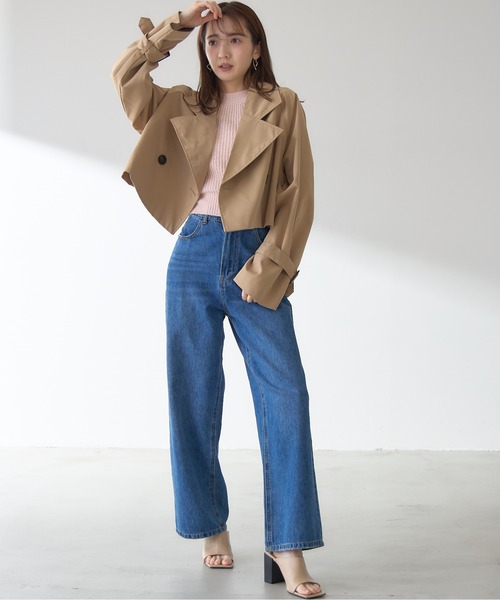 &. NOSTALGIA(アンドドットノスタルジア)の「【ZOZO限定】ショート丈トレンチコート(トレンチコート・レディース・ベージュ・M)」の11枚目の写真