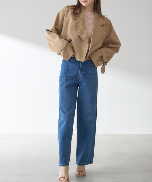 &. NOSTALGIA(アンドドットノスタルジア)の「【ZOZO限定】ショート丈トレンチコート(トレンチコート・レディース・ベージュ・M)」の12枚目の写真