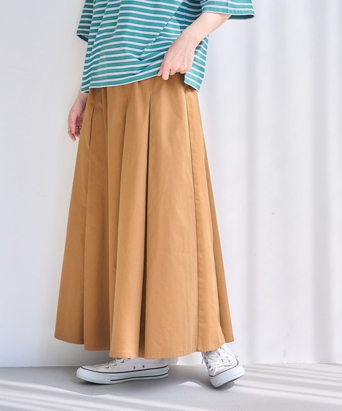 【2024ss】BRILL チノタックフレアスカート 36 ベージュ 2024ss】BRILL チノタックフレアスカート 36 ベージュ