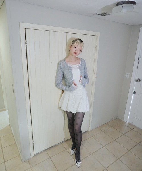 Smyeon(スミョン)の「Lace sheer tops/レースシアープトップス(Tシャツ/カットソー・レディース・ホワイト・FREE)」の15枚目の写真