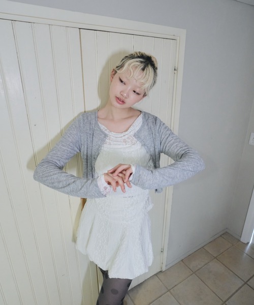 Smyeon(スミョン)の「Lace sheer tops/レースシアープトップス(Tシャツ/カットソー・レディース・ホワイト・FREE)」の18枚目の写真