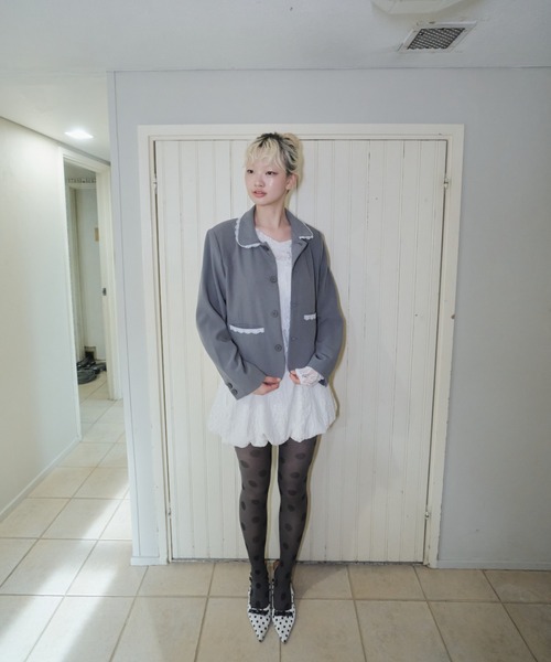 Smyeon(スミョン)の「Lace sheer tops/レースシアープトップス(Tシャツ/カットソー・レディース・ホワイト・FREE)」の20枚目の写真