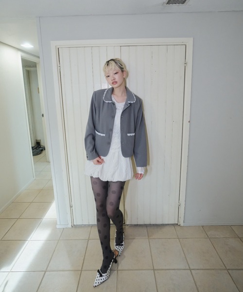 Smyeon(スミョン)の「Lace sheer tops/レースシアープトップス(Tシャツ/カットソー・レディース・ホワイト・FREE)」の21枚目の写真