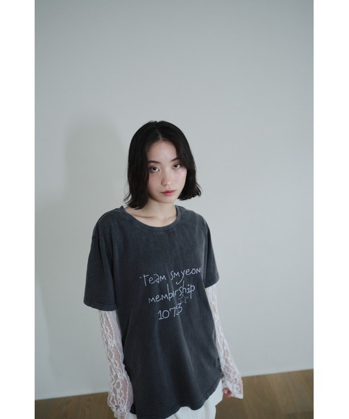 Lace sheer tops/レースシアープトップス（Tシャツ/カットソー