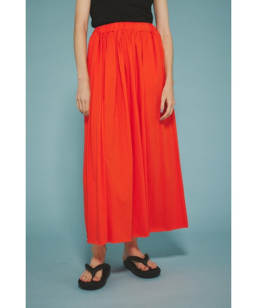 HeRIN.CYE(ヘリンドットサイ)の「Cut flare skirt カットフレアスカート(スカート・レディース・ブラック/ブルー/オレンジ・FREE)」の3枚目の写真