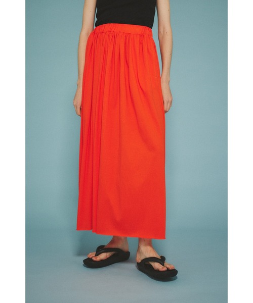 HeRIN.CYE(ヘリンドットサイ)の「Cut flare skirt カットフレアスカート(スカート・レディース・ブラック/ブルー/オレンジ・FREE)」の16枚目の写真