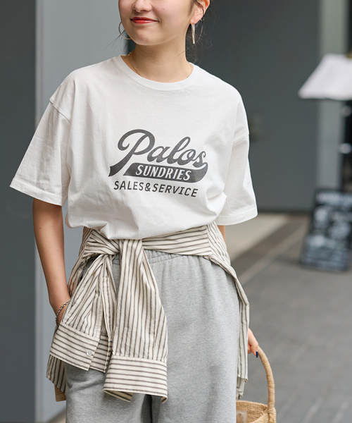 JOURNAL STANDARD relume(ジャーナルスタンダード レリューム)の「PalosロゴTEE(Tシャツ/カットソー・レディース・チャコールグレー/レッド・FREE)」の6枚目の写真